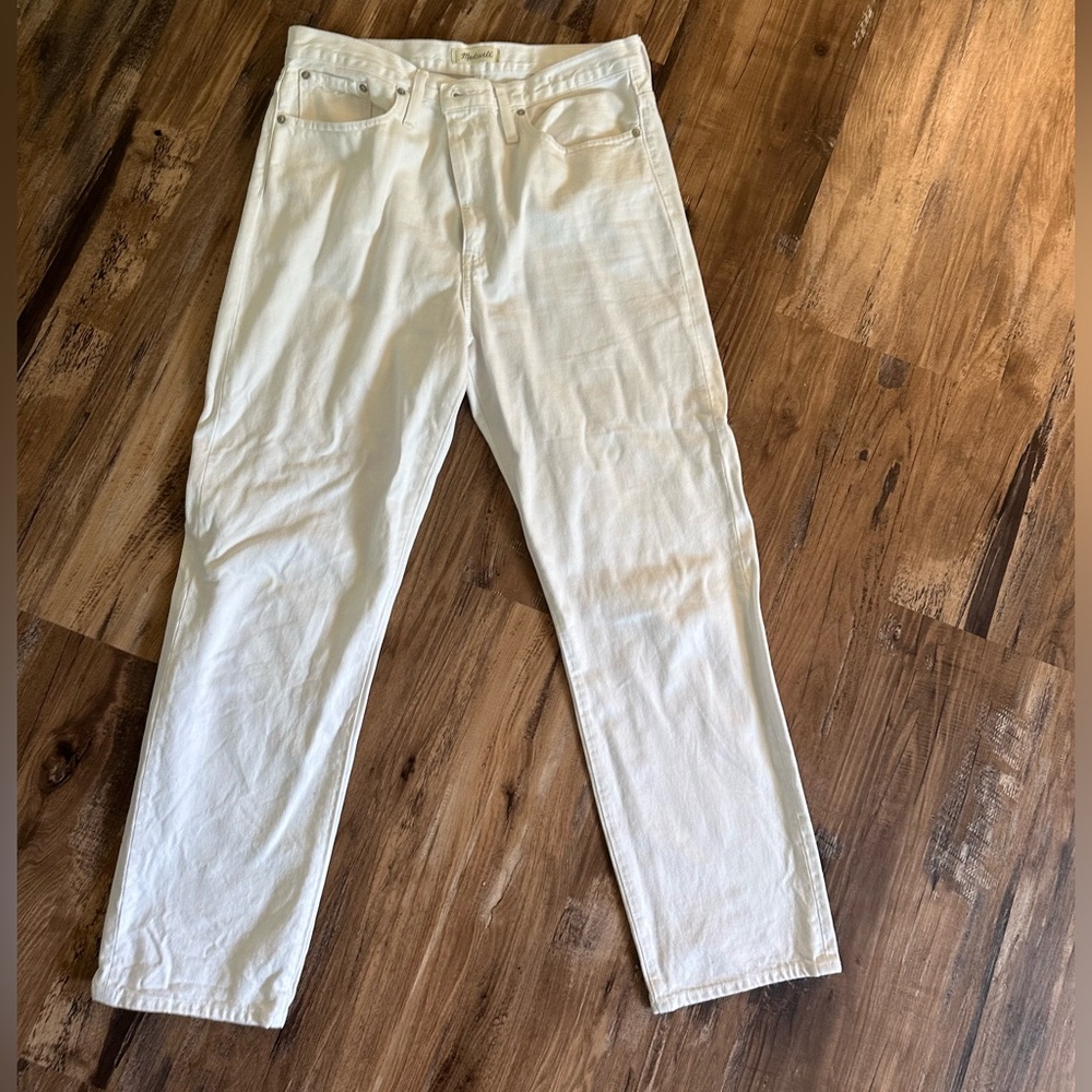 Madewell White Dad Jeans